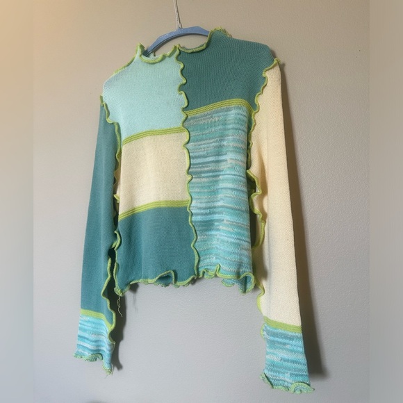 ASOS Design - Multicolor Abstract Pattern Sweater. - Picture 2 of 3